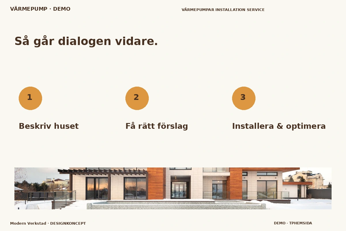 Modern Verkstad – Så fungerar dialogen för värmepump
