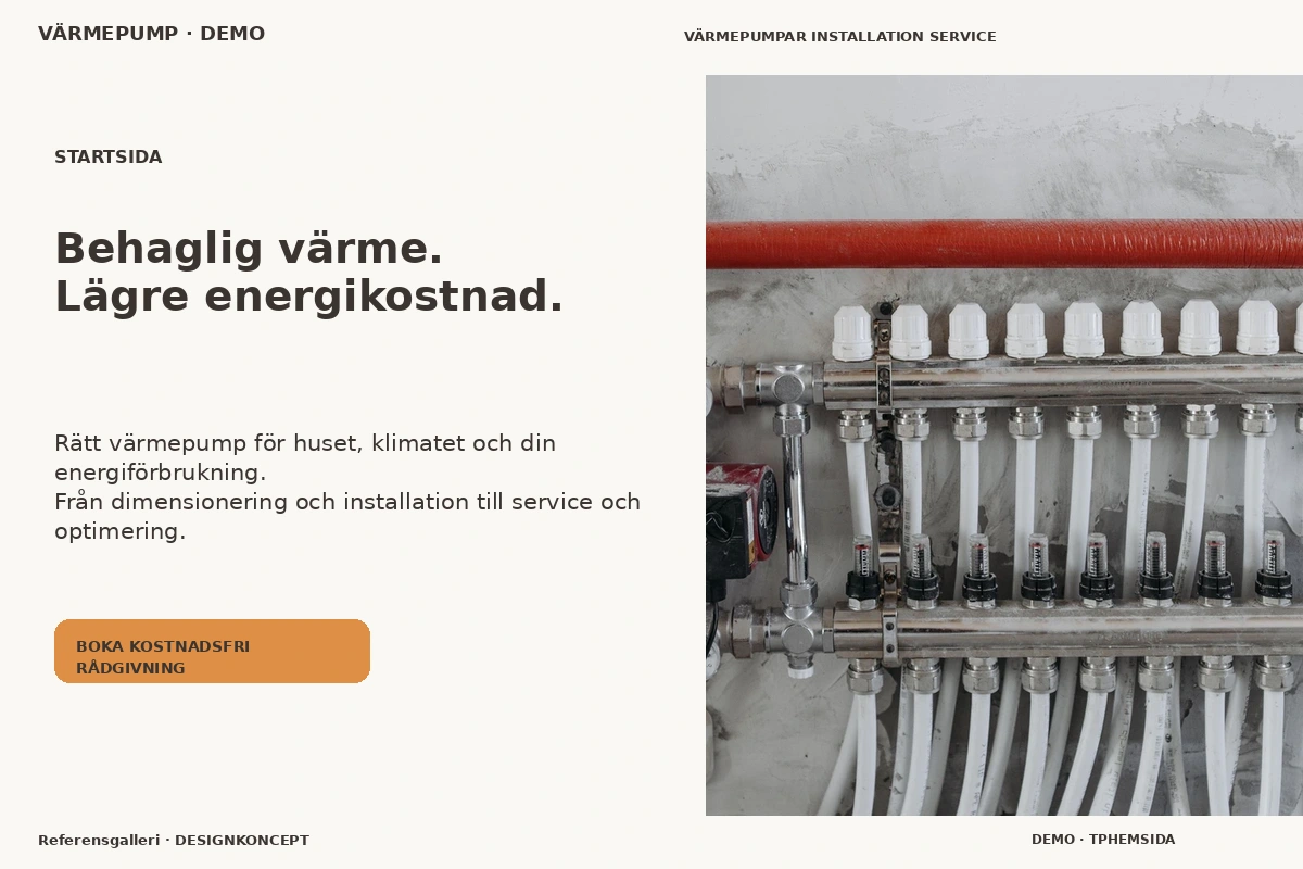 Referensgalleri – Startsida för värmepump