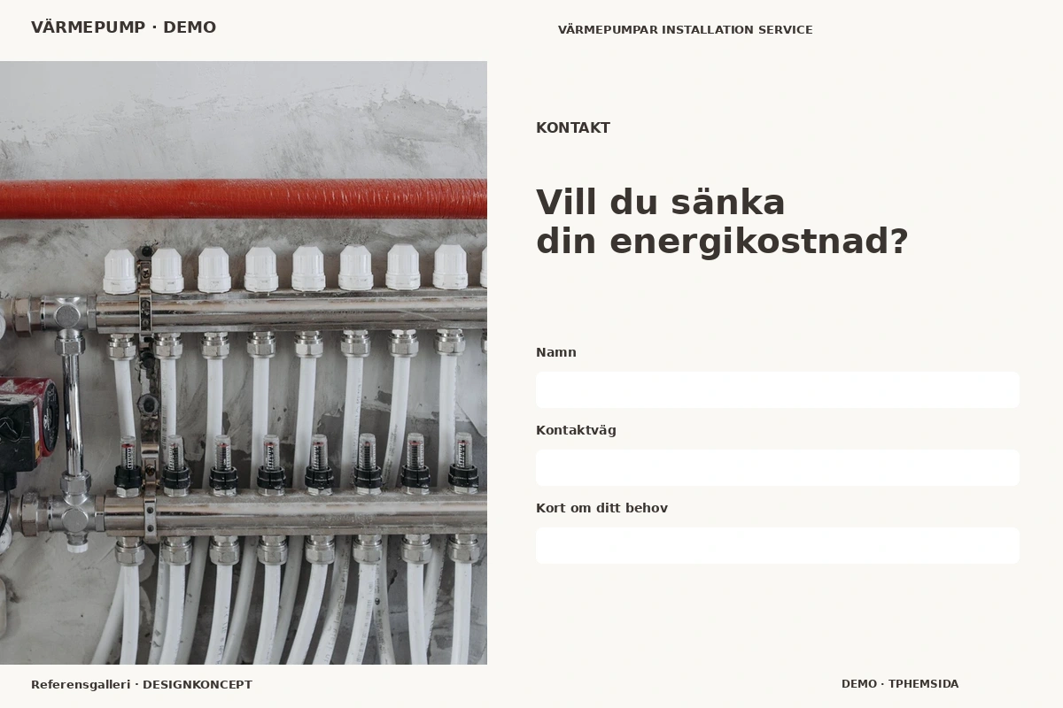 Referensgalleri – Kontakt för värmepump