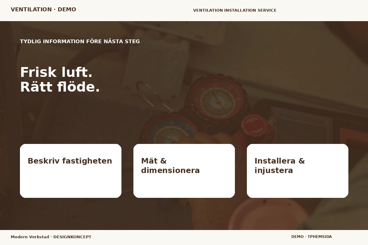 Modern Verkstad – Inför ditt val för ventilation