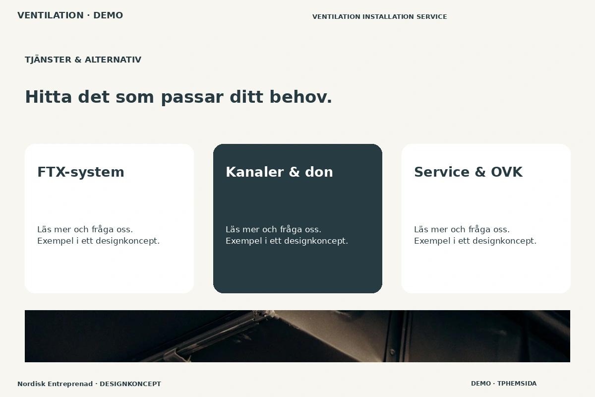 Nordisk Entreprenad – Tjänster & alternativ för ventilation