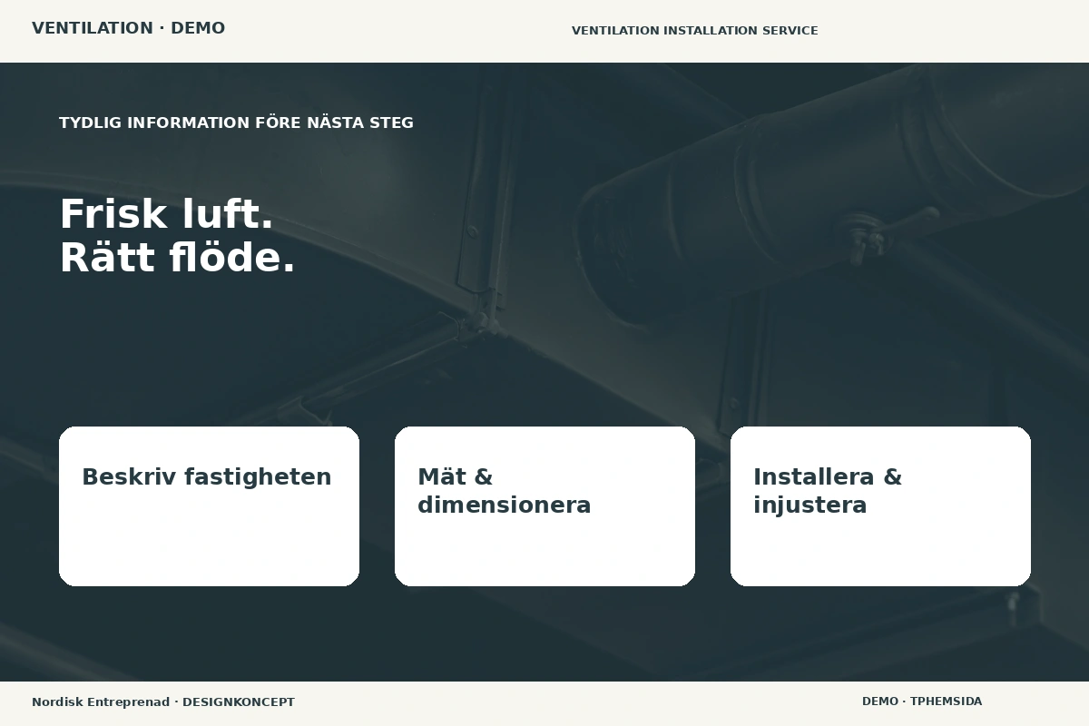 Nordisk Entreprenad – Inför ditt val för ventilation