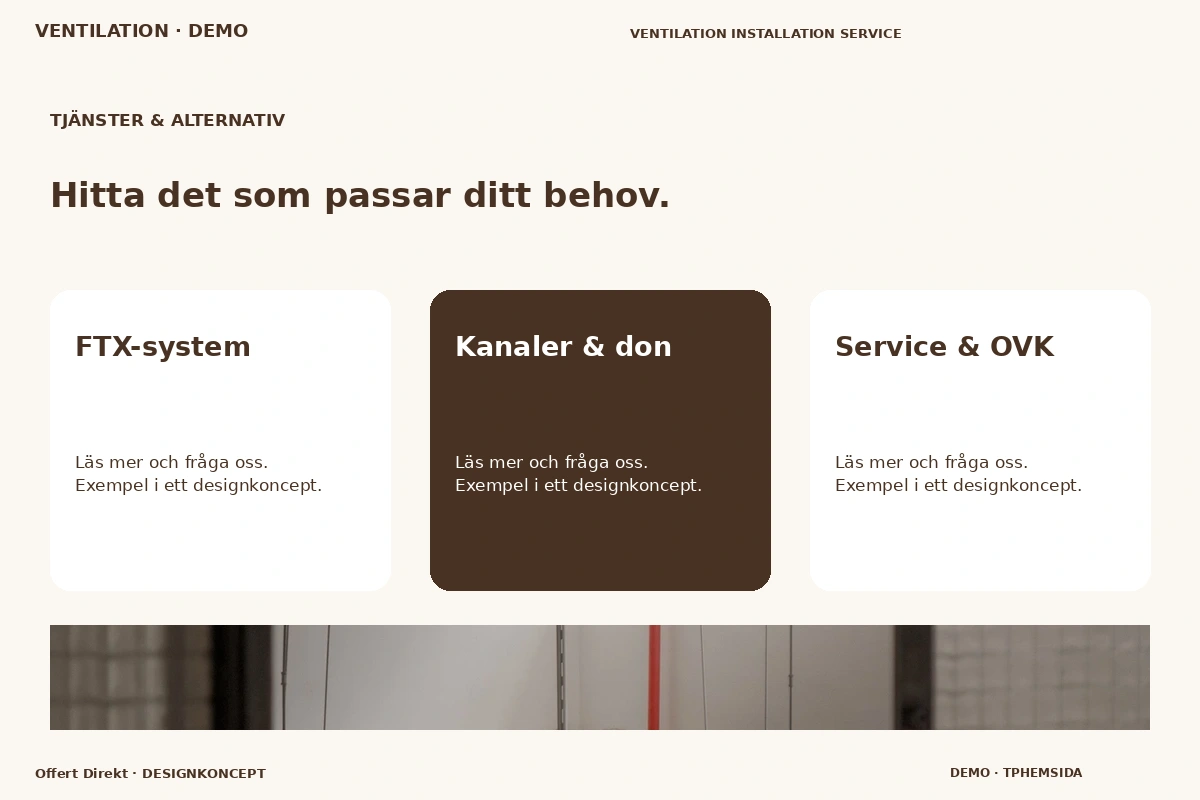 Offert Direkt – Tjänster & alternativ för ventilation