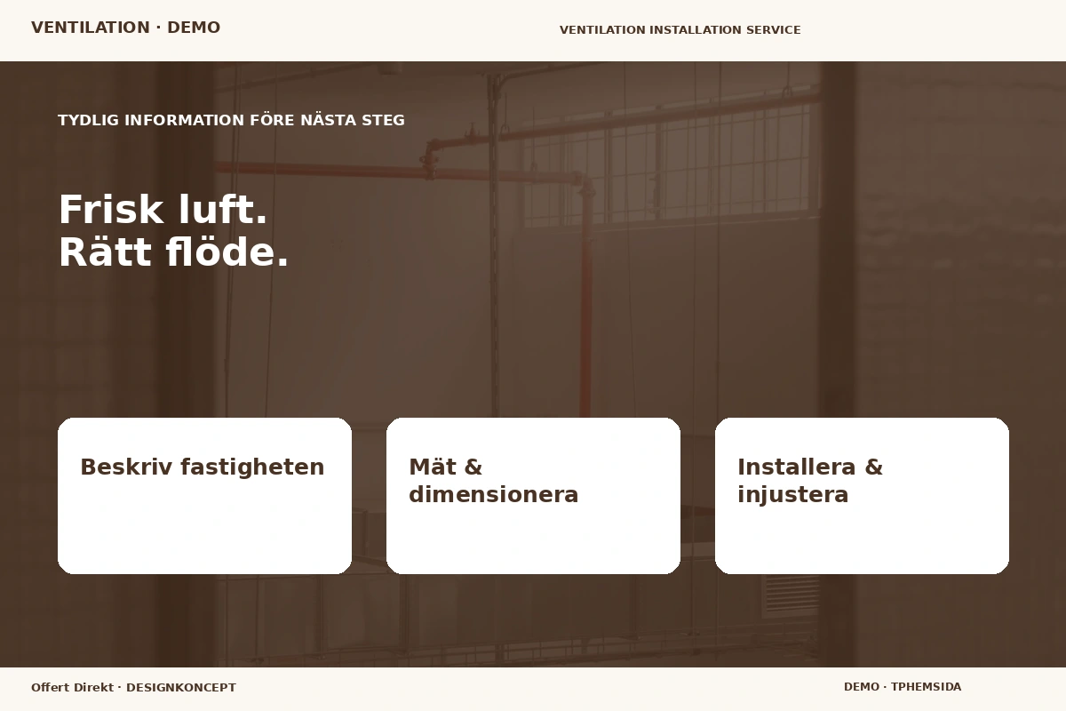 Offert Direkt – Inför ditt val för ventilation