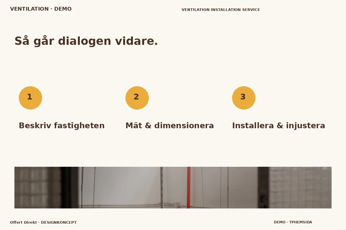 Offert Direkt – Så fungerar dialogen för ventilation