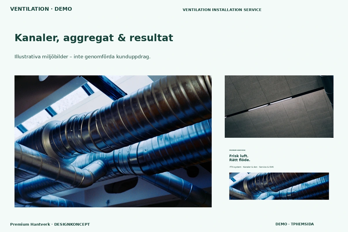 Premium Hantverk – Kanaler, aggregat & resultat för ventilation