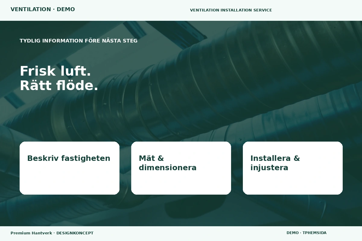 Premium Hantverk – Inför ditt val för ventilation