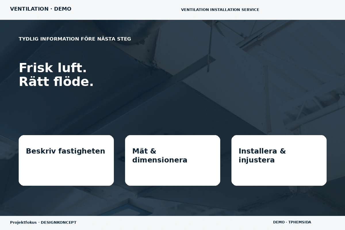 Projektfokus – Inför ditt val för ventilation