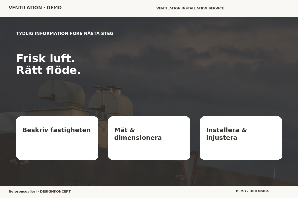 Referensgalleri – Inför ditt val för ventilation
