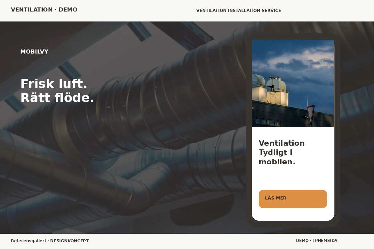 Referensgalleri – Mobilvy för ventilation