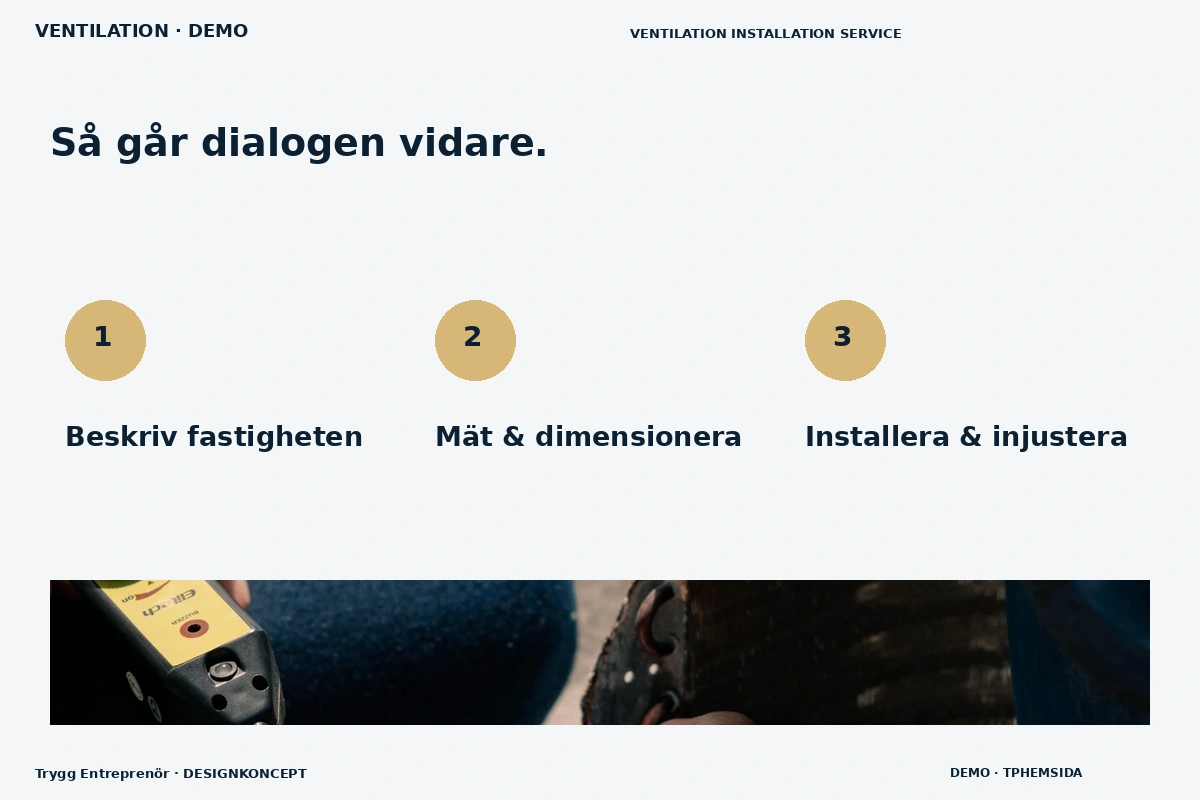Trygg Entreprenör – Så fungerar dialogen för ventilation