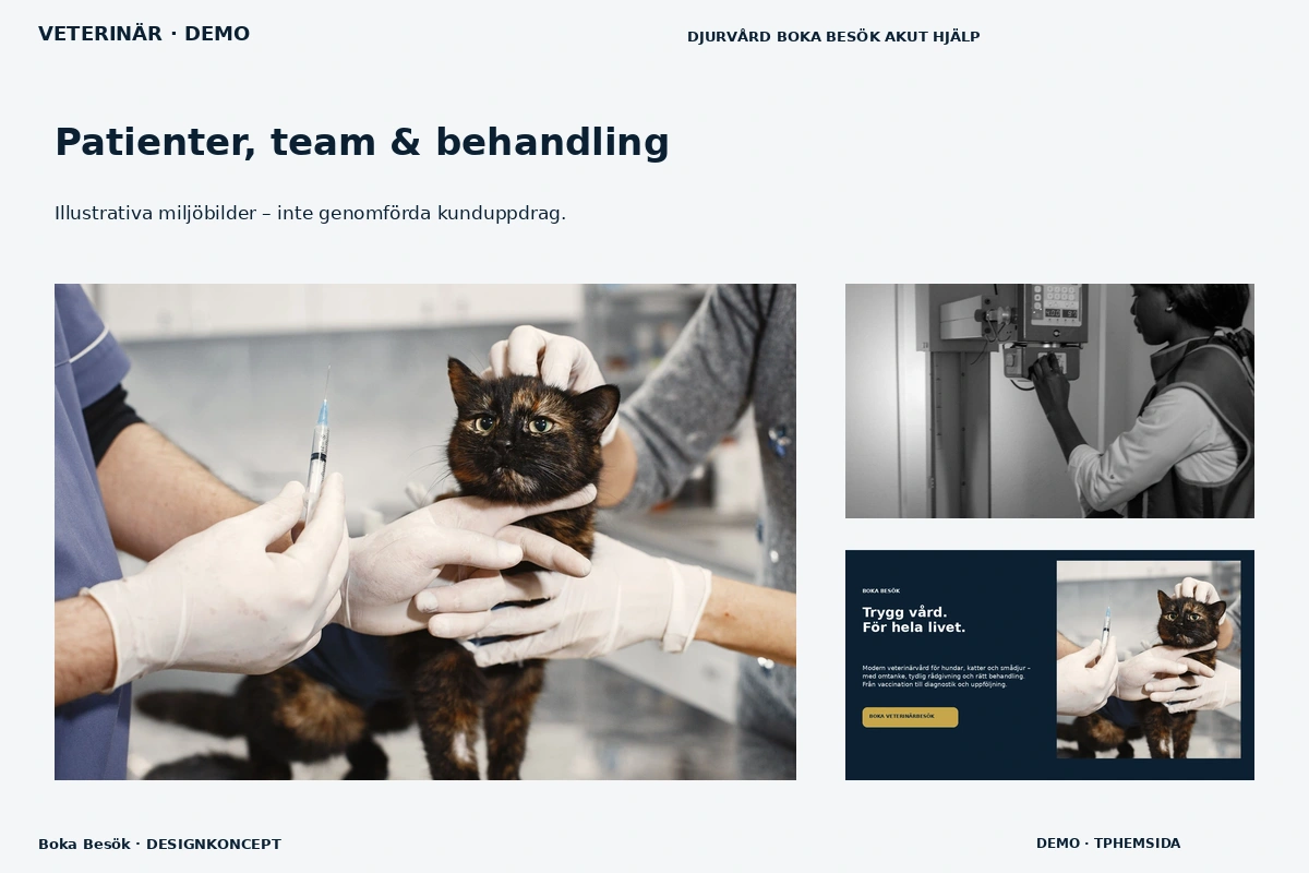 Boka Besök – Patienter, team & behandling för veterinär