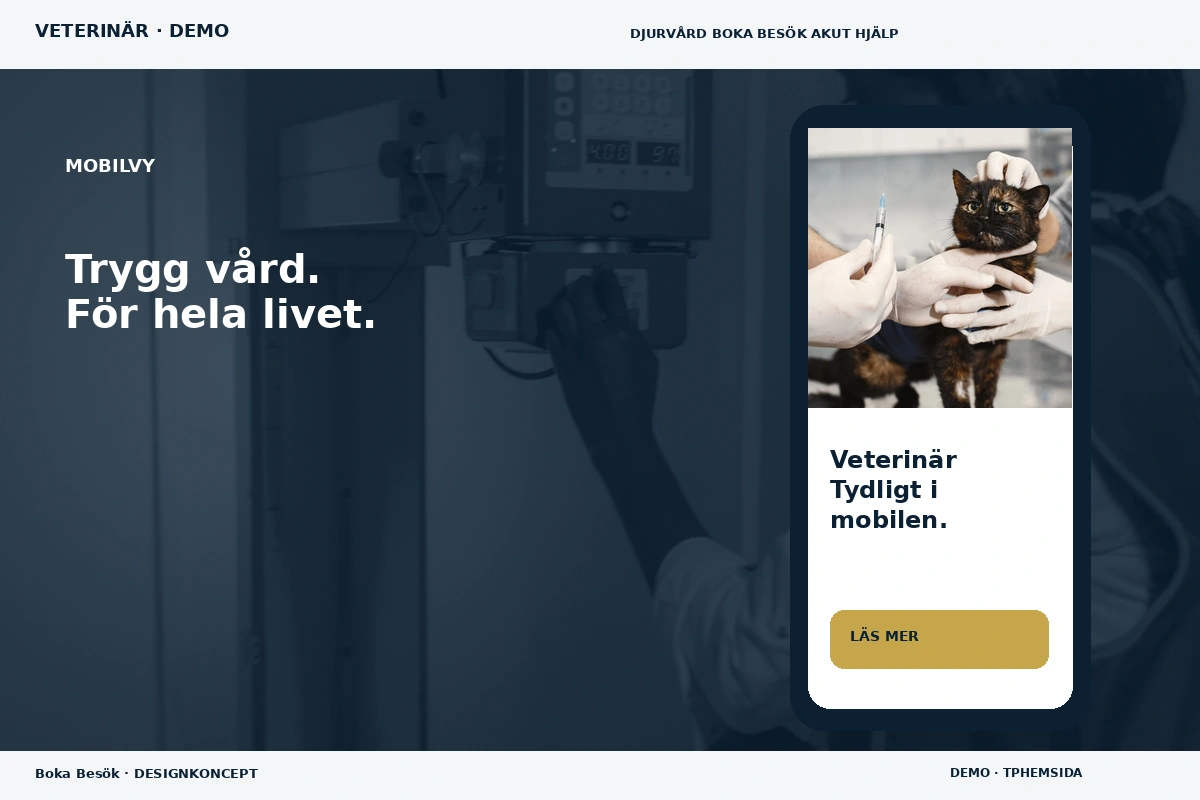 Boka Besök – Mobilvy för veterinär