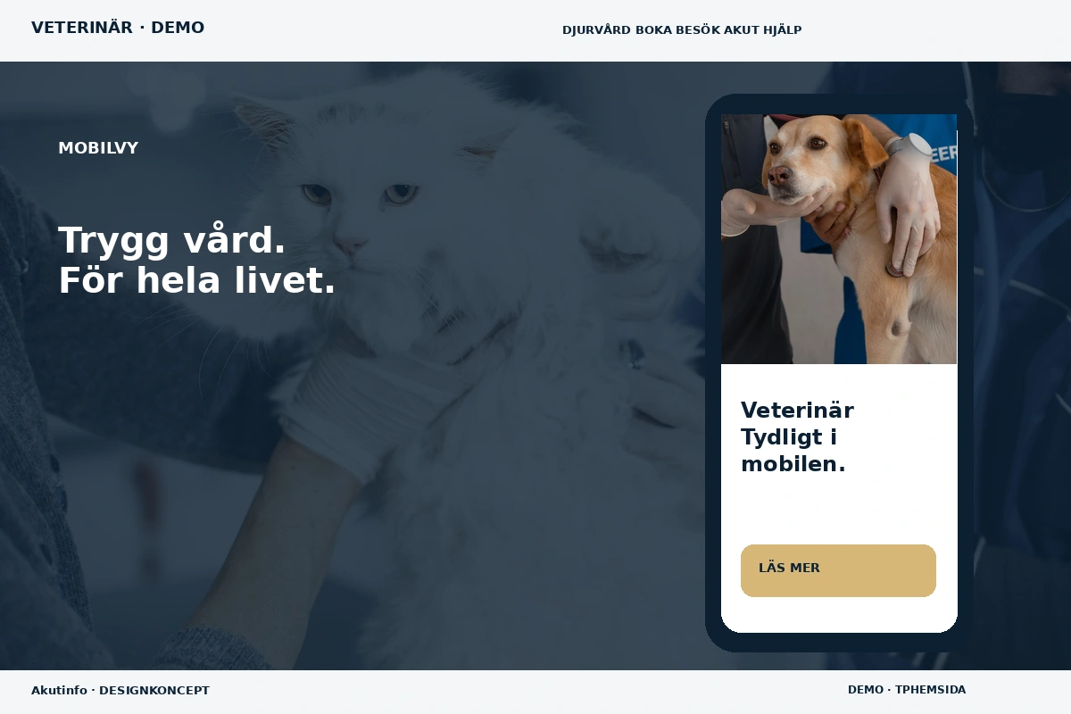 Akutinfo – Mobilvy för veterinär