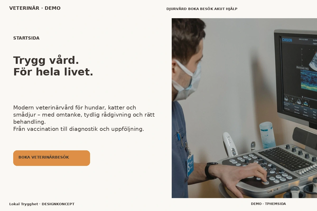 Lokal Trygghet – Startsida för veterinär
