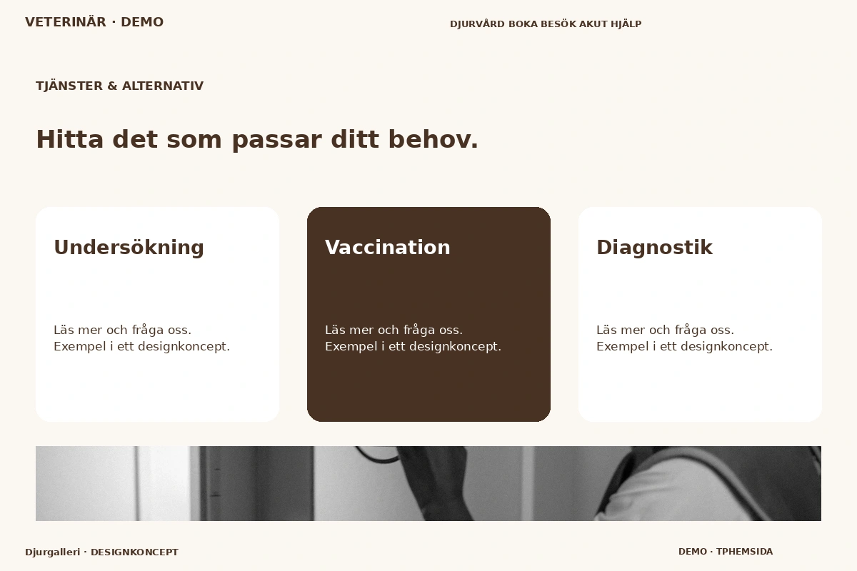 Djurgalleri – Tjänster & alternativ för veterinär