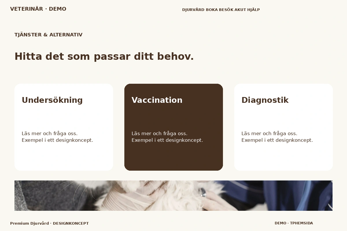 Premium Djurvård – Tjänster & alternativ för veterinär