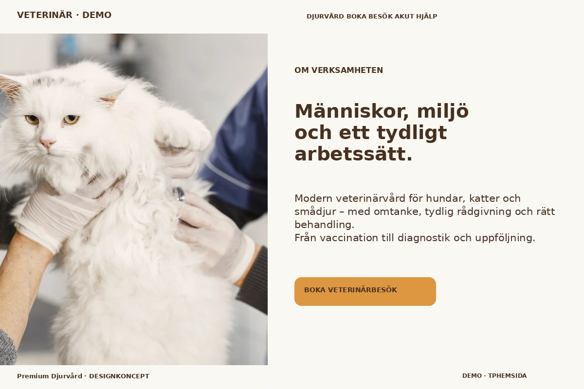 Premium Djurvård – Om verksamheten för veterinär