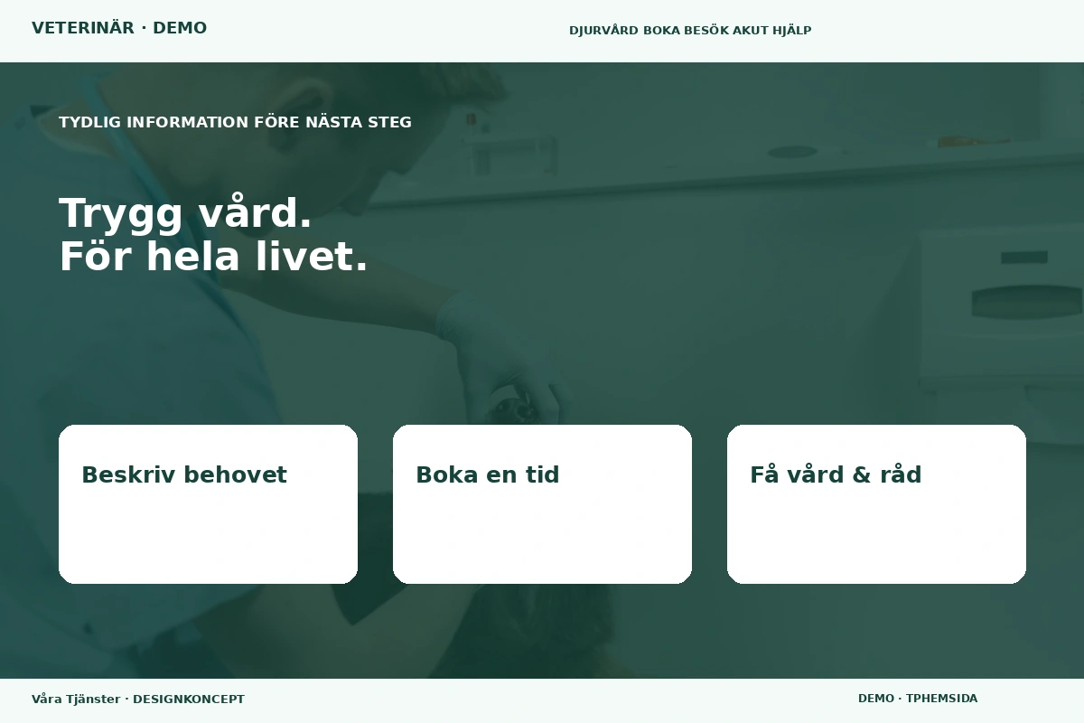 Våra Tjänster – Inför ditt val för veterinär