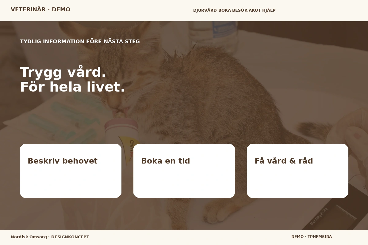 Nordisk Omsorg – Inför ditt val för veterinär