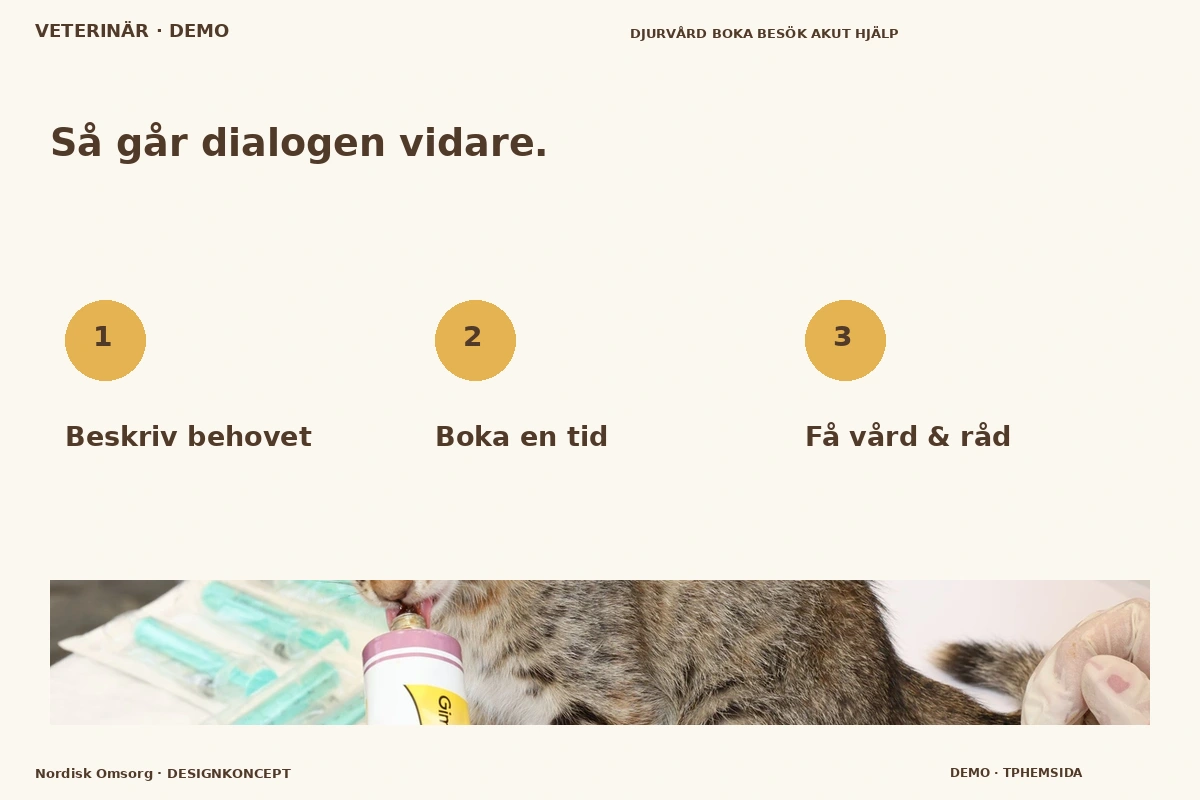 Nordisk Omsorg – Så fungerar dialogen för veterinär