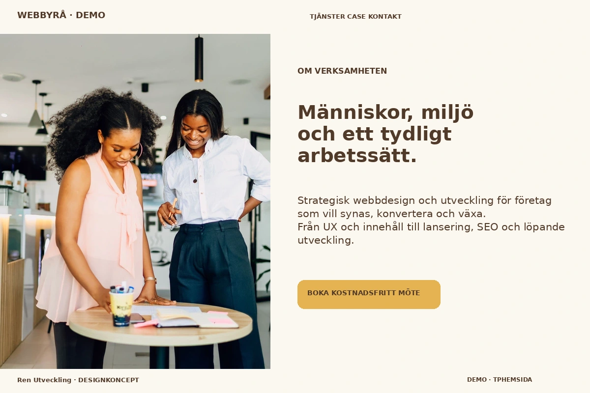 Ren Utveckling – Om verksamheten för webbyrå