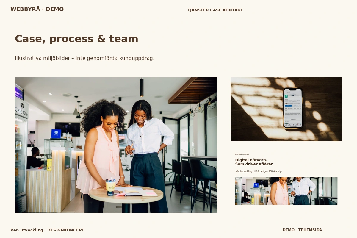 Ren Utveckling – Case, process & team för webbyrå