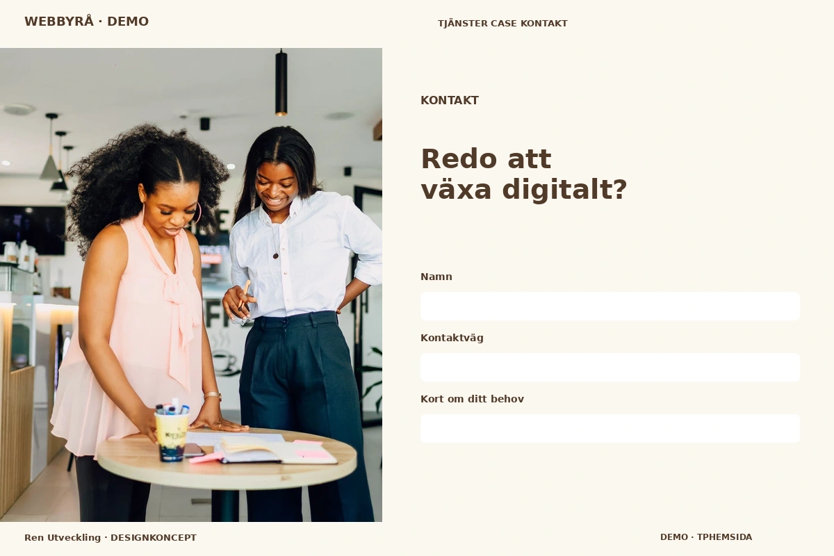 Ren Utveckling – Kontakt för webbyrå