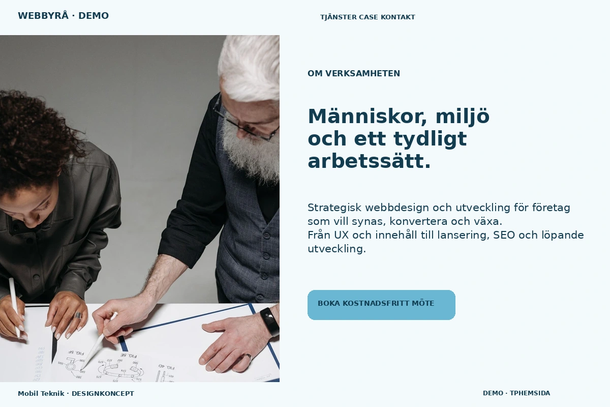 Mobil Teknik – Om verksamheten för webbyrå