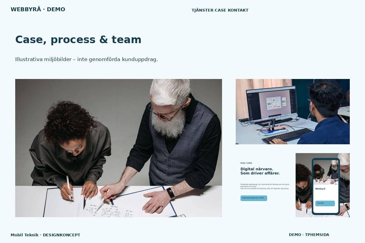 Mobil Teknik – Case, process & team för webbyrå