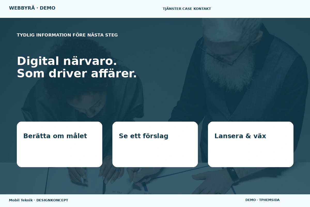Mobil Teknik – Inför ditt val för webbyrå