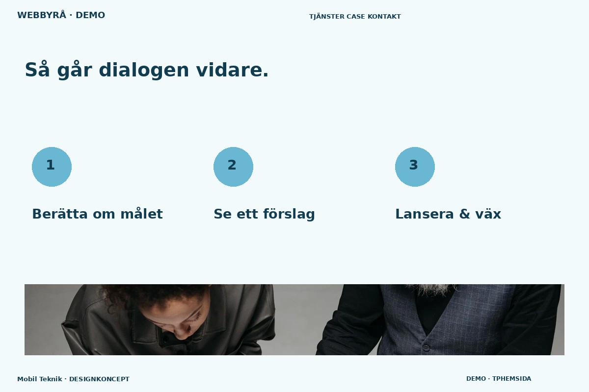 Mobil Teknik – Så fungerar dialogen för webbyrå