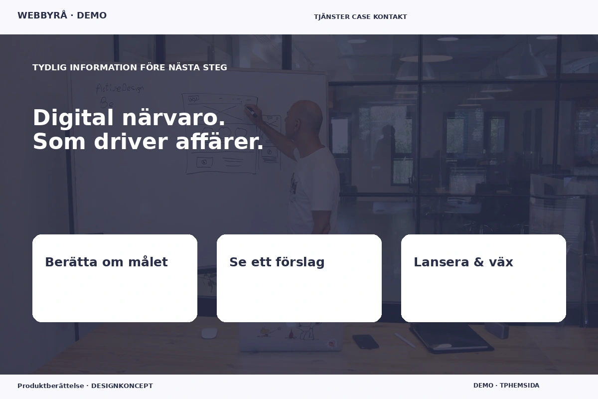 Produktberättelse – Inför ditt val för webbyrå