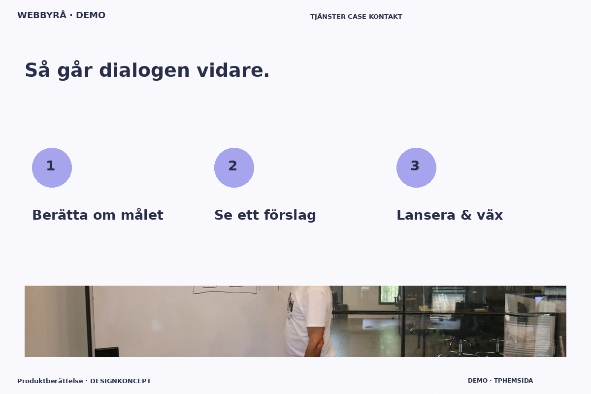 Produktberättelse – Så fungerar dialogen för webbyrå