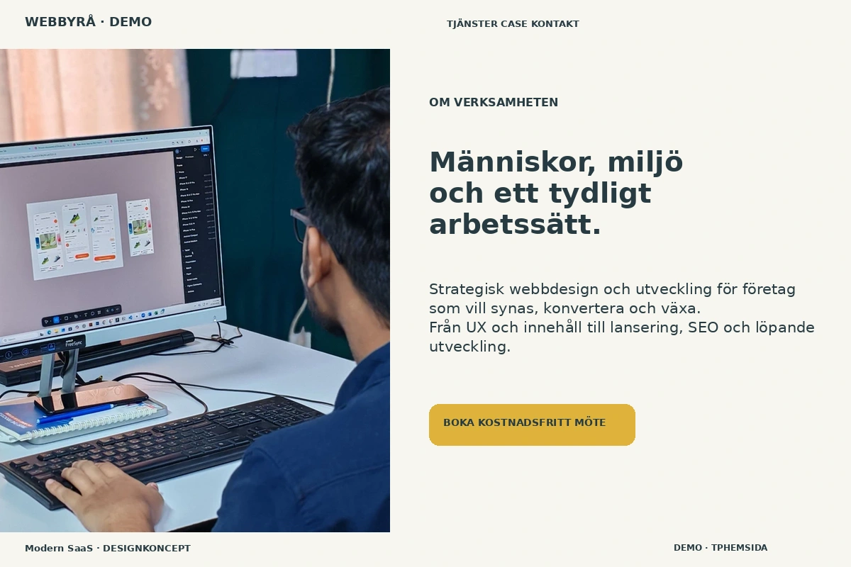 Modern SaaS – Om verksamheten för webbyrå