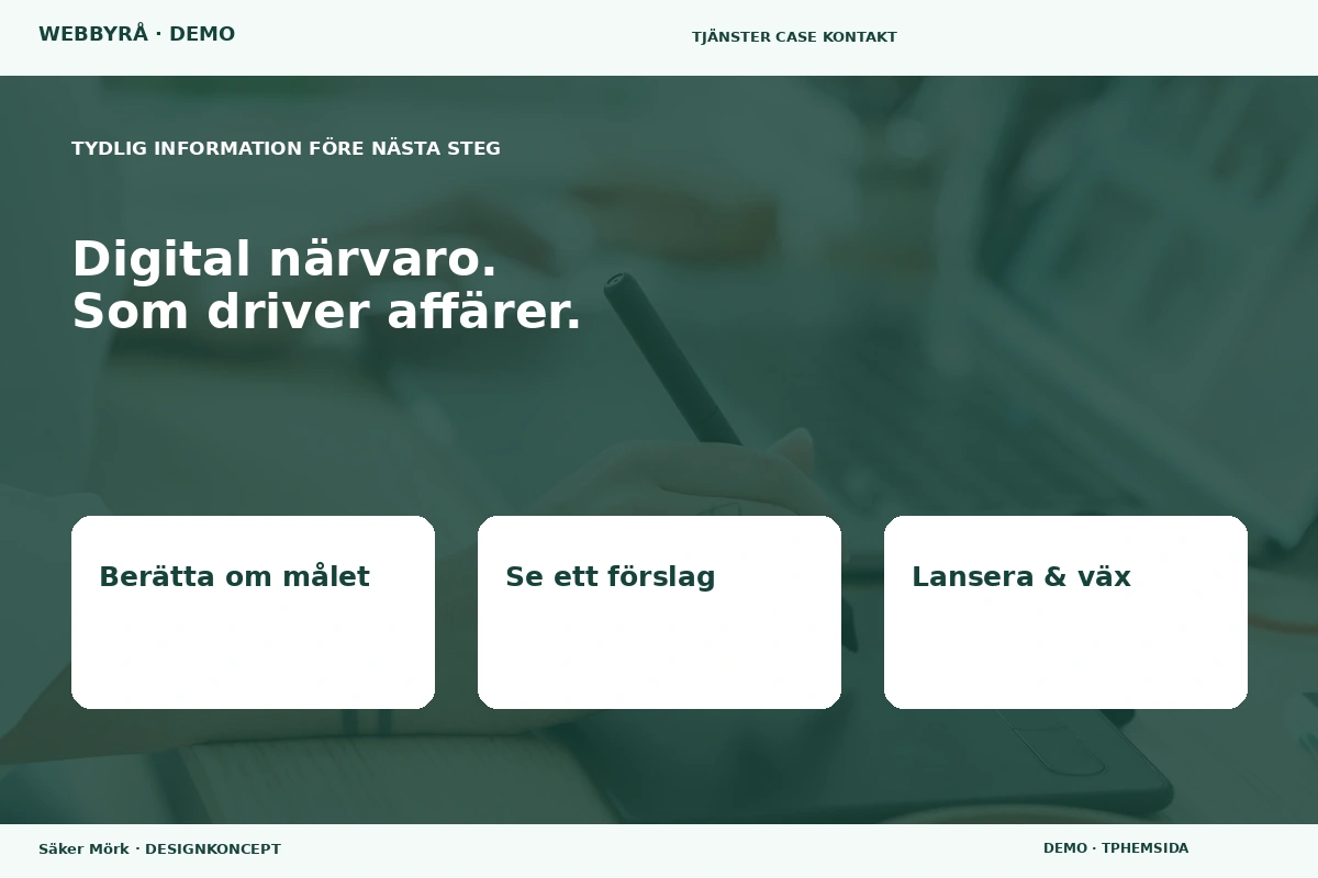 Säker Mörk – Inför ditt val för webbyrå