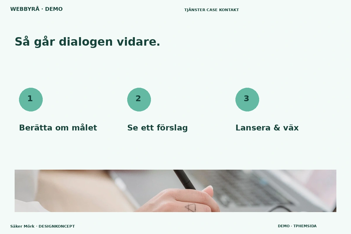 Säker Mörk – Så fungerar dialogen för webbyrå