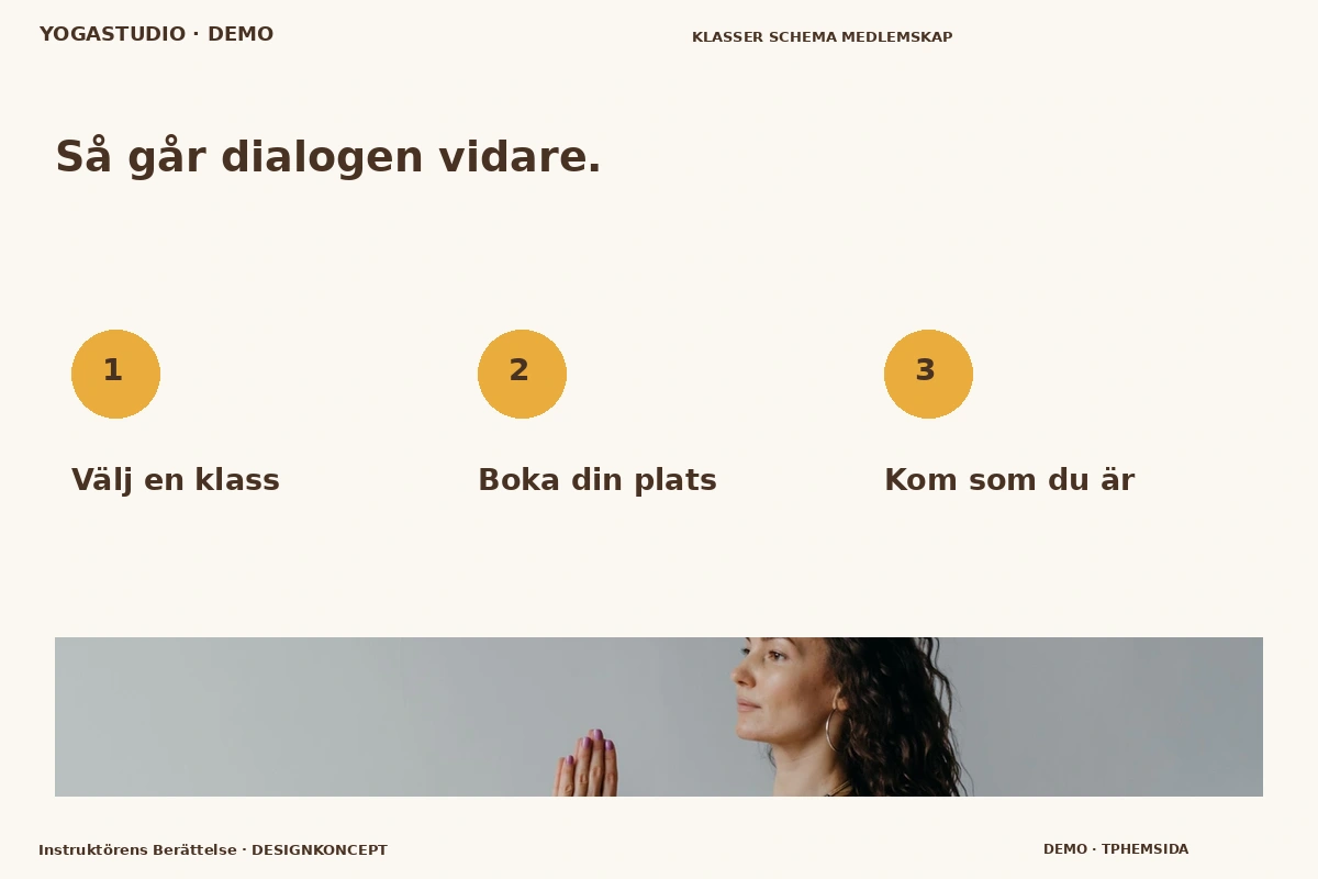 Instruktörens Berättelse – Så fungerar dialogen för yogastudio