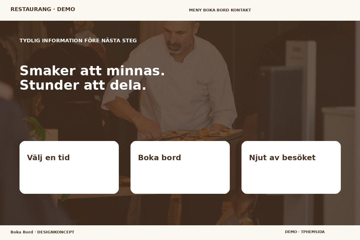 Boka Bord – Inför ditt val för restaurang