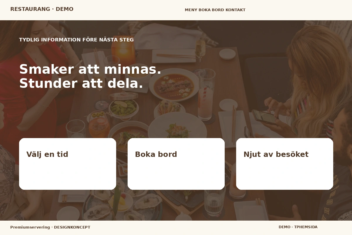 Premiumservering – Inför ditt val för restaurang