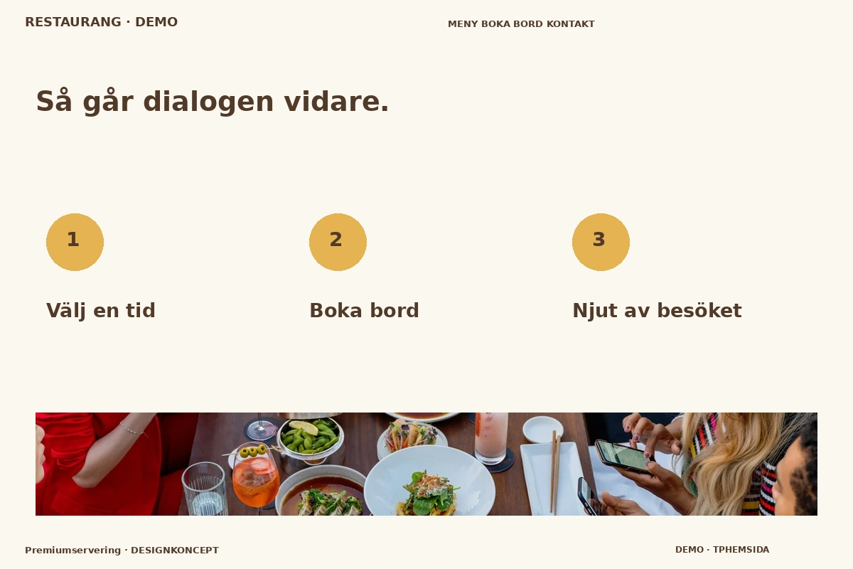 Premiumservering – Så fungerar dialogen för restaurang