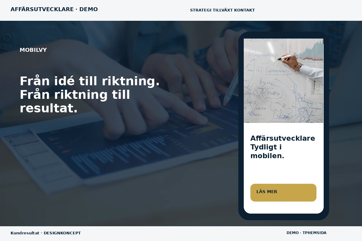 Kundresultat – Mobilvy för affärsutvecklare
