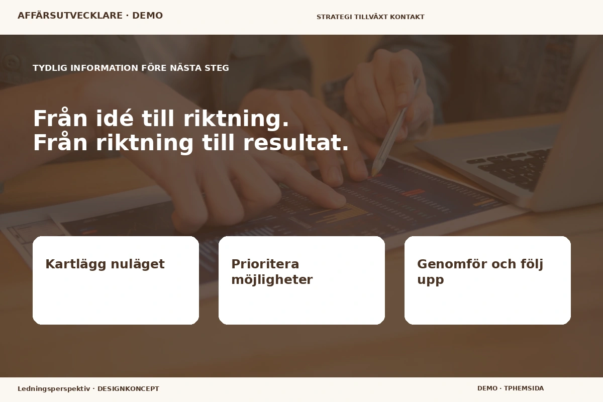 Ledningsperspektiv – Inför ditt val för affärsutvecklare