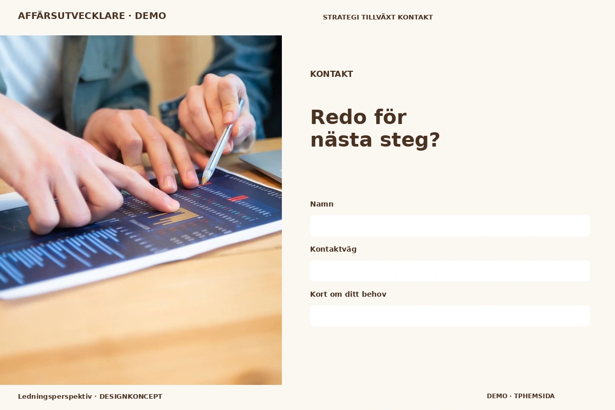 Ledningsperspektiv – Kontakt för affärsutvecklare