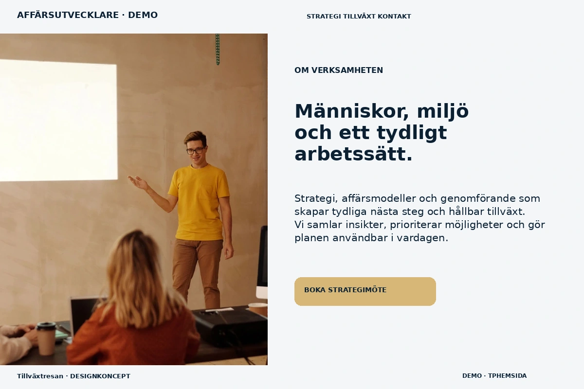 Tillväxtresan – Om verksamheten för affärsutvecklare