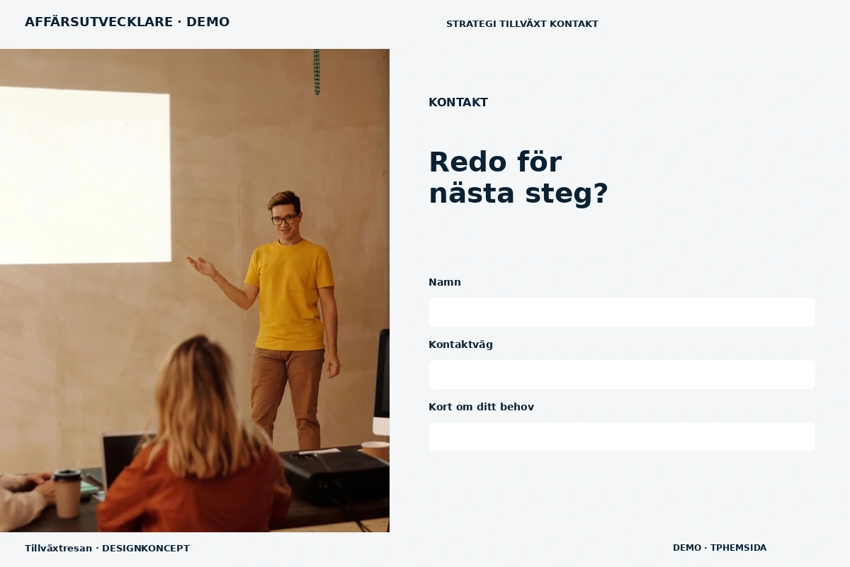 Tillväxtresan – Kontakt för affärsutvecklare