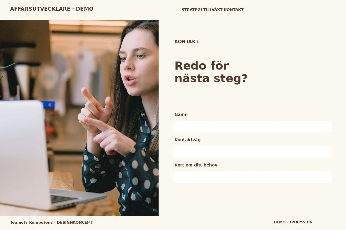 Teamets Kompetens – Kontakt för affärsutvecklare