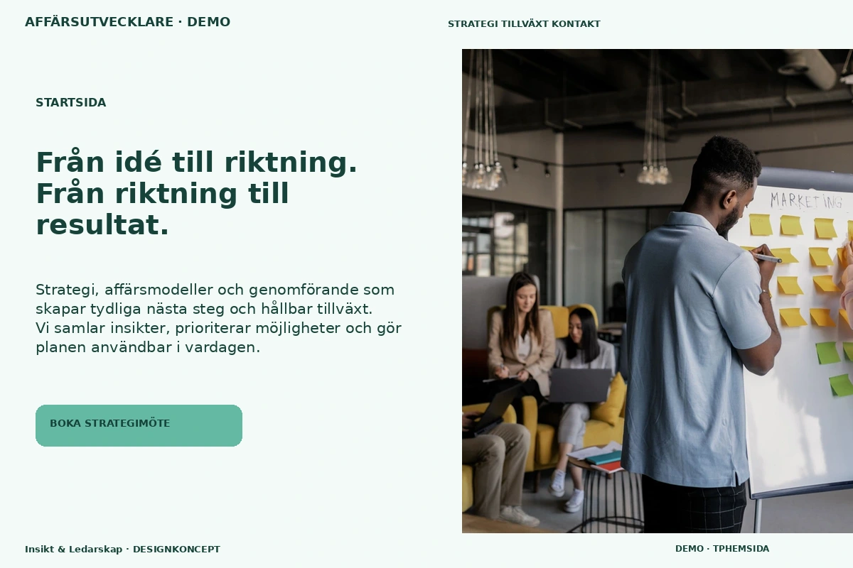 Insikt & Ledarskap – Startsida för affärsutvecklare