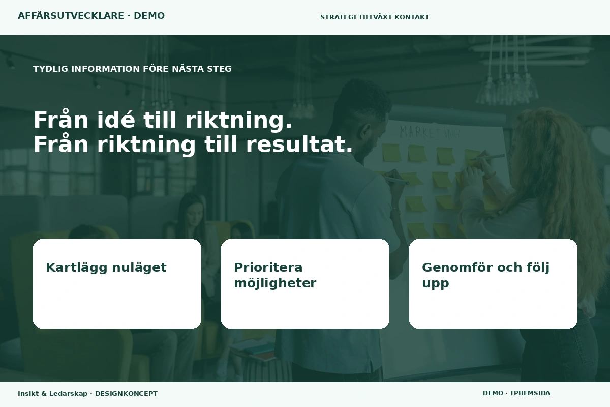 Insikt & Ledarskap – Inför ditt val för affärsutvecklare