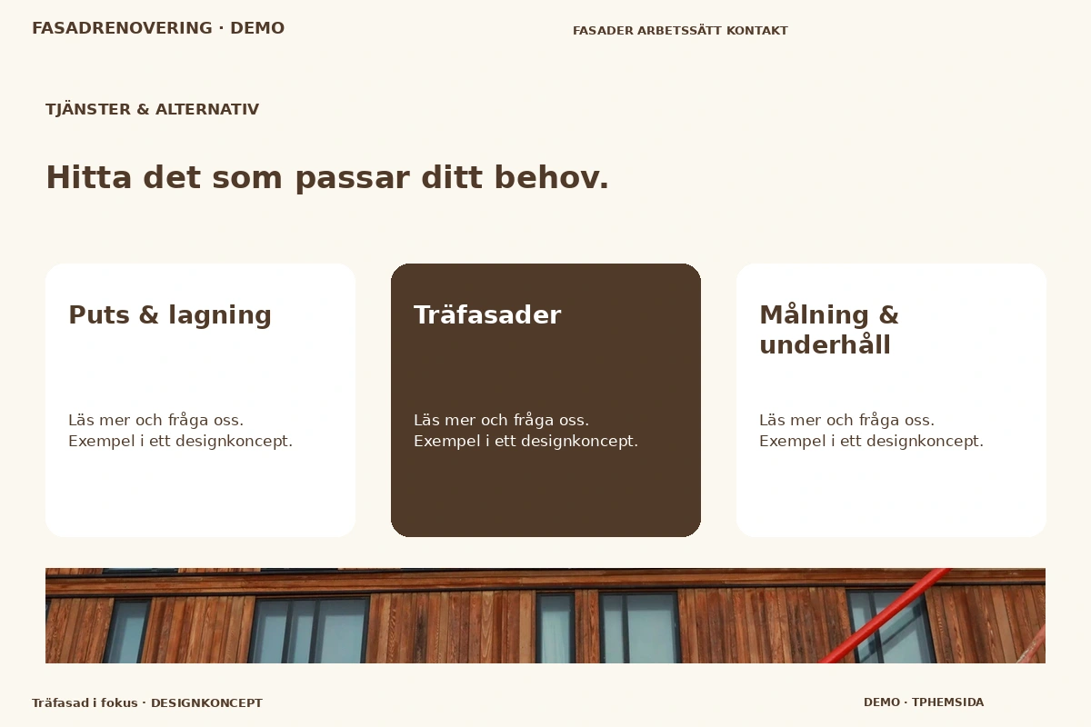 Träfasad i fokus – Tjänster & alternativ för fasadrenovering